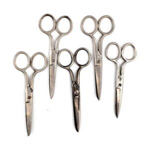 Vintage Hammett Co. 5" Steel Forge USA Hardened Scissors Set of 5